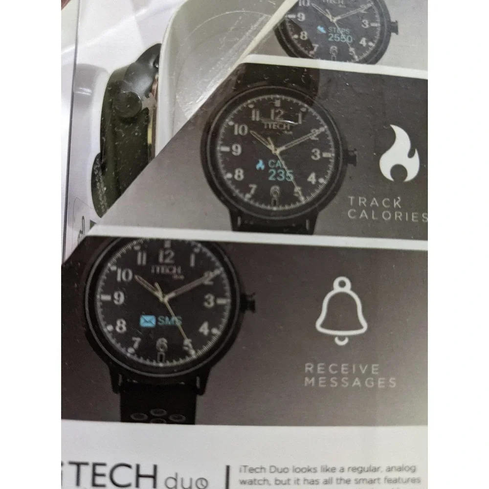 New iTech Duo Analog Smartwatch WATCH WRISTWATCH